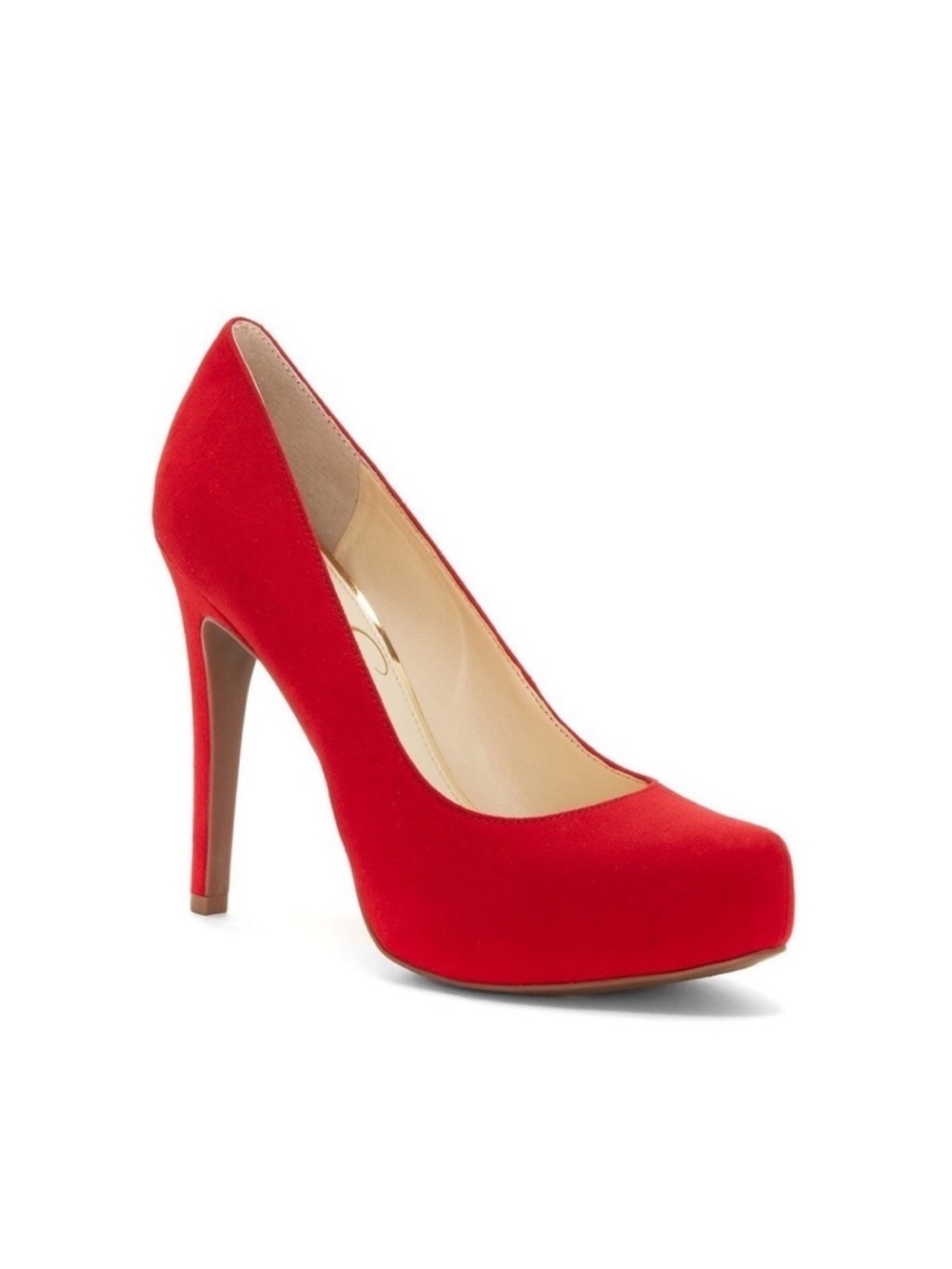 Jessica Simpson Red Suede Platform Stiletto Pump size 7